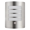 Buitenlamp MEMPHIS met sensor, roestvrij staal, IP44