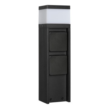 Buitenlamp met 2 fittingen VESPER 1xG9/5W/230V IP54 30 cm zwart