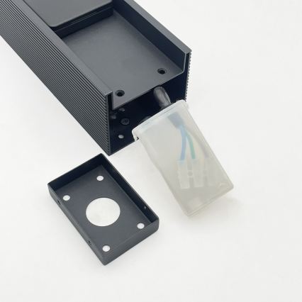 Buitenlamp met 2 stopcontacten VESPER 1xG9/5W/230V IP44 30 cm zwart