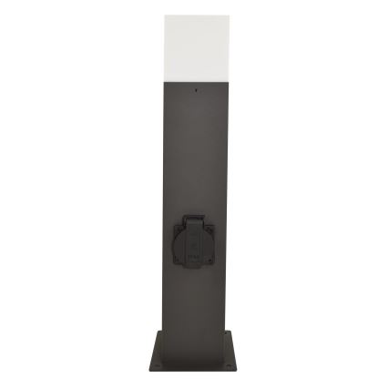 Buitenlamp met houder NEW YORK 1xE27/12W/230V IP44 44 cm antraciet