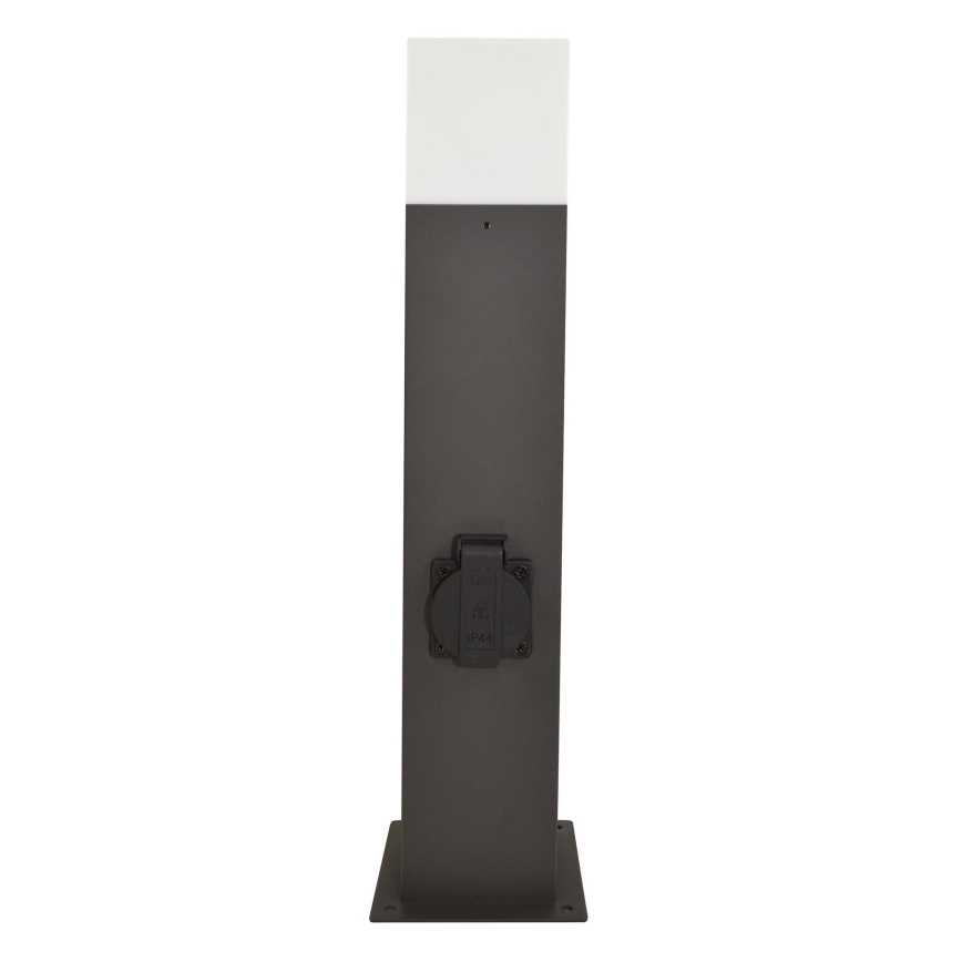 Buitenlamp met houder NEW YORK 1xE27/12W/230V IP44 44 cm antraciet