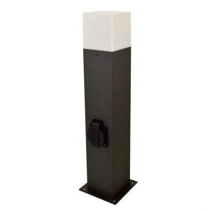Buitenlamp met houder NEW YORK 1xE27/12W/230V IP44 44 cm antraciet