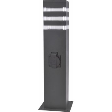 Buitenlamp met houder TEKSAS 1xE27/20W/230V 44 cm IP44 zwart