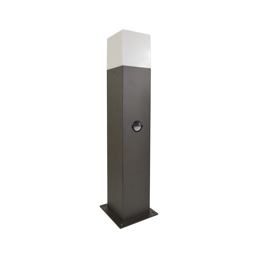 Buitenlamp met sensor NEW YORK 1xE27/12W/230V IP44 44 cm antraciet