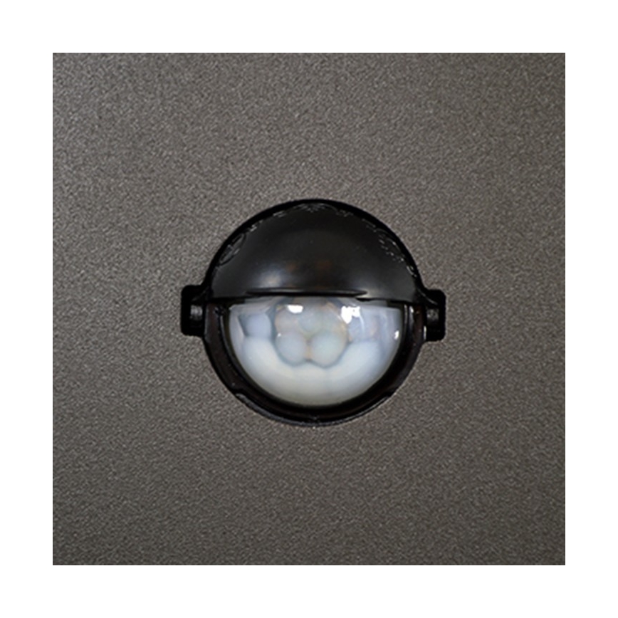 Buitenlamp met sensor NEW YORK 1xE27/12W/230V IP44 44 cm antraciet