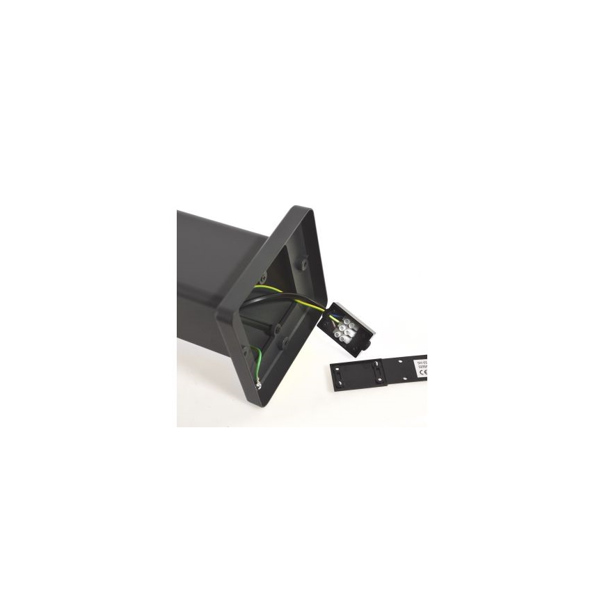 Buitenlamp SANTA 1xE27/60W/230V 50 cm IP54 zwart