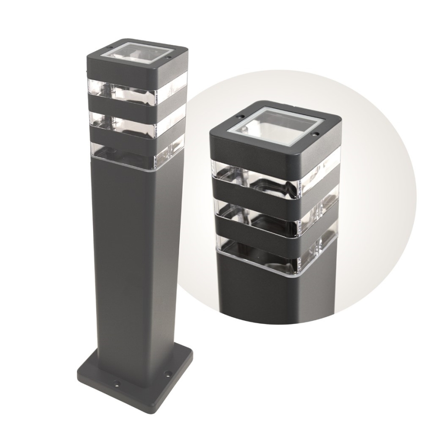 Buitenlamp SANTA 1x E27, max. 60 W, 230 V, 50 cm, IP54, antraciet