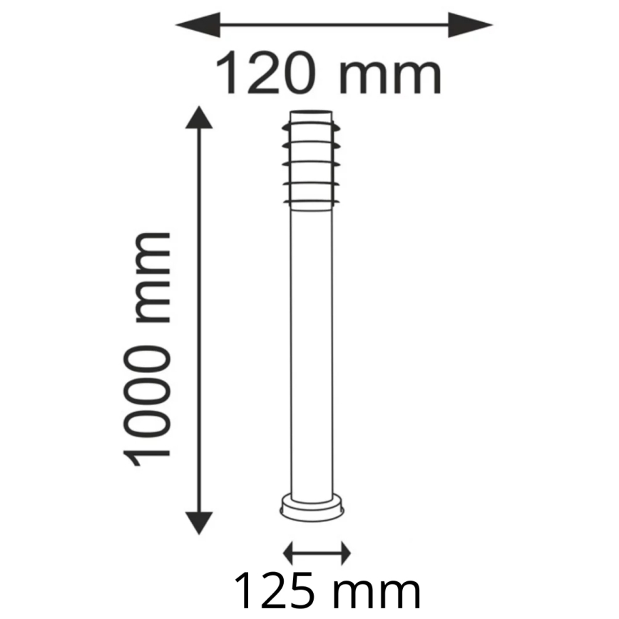 Buitenlamp SERENA 1xE27/10W/230V IP44 100 cm