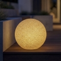 Buitenlamp STONO 1xE27/20W/230V diam. 50 cm IP65 beige