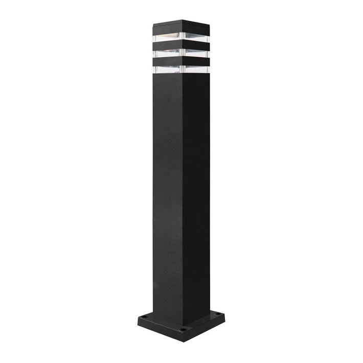 Buitenlamp TEKSAS 1xE27/12W/230V IP44 74 cm grafiet
