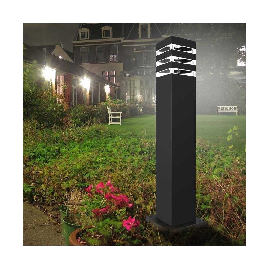 Buitenlamp TEKSAS 1xE27/12W/230V IP44 74 cm grafiet