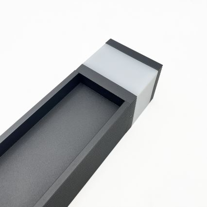 Buitenlamp VESPER 1xG9/5W/230V IP44 80 cm zwart