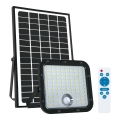 Buitenschijnwerper op zonne-energie met sensor LED/30W/6,4V 4000K IP65 + afstandsbediening