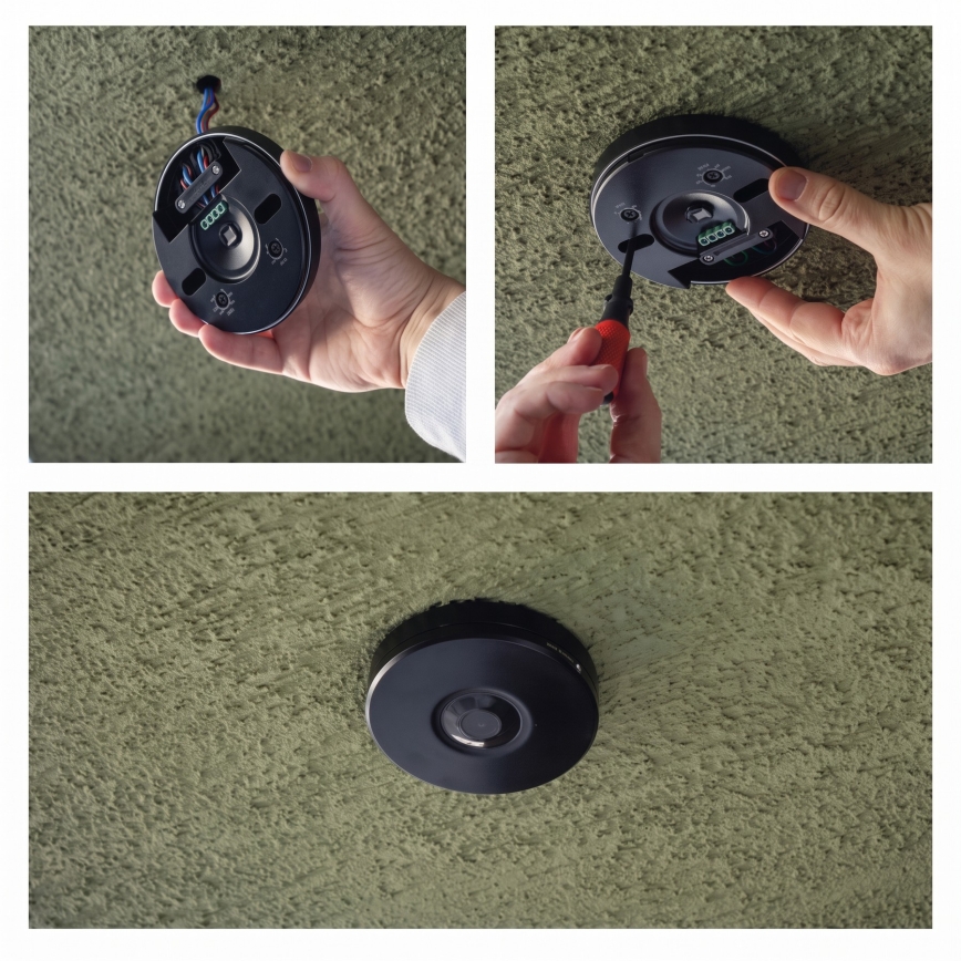 Buitensensor voor beweging en schemering PIR 2000W/230V IP65 zwart
