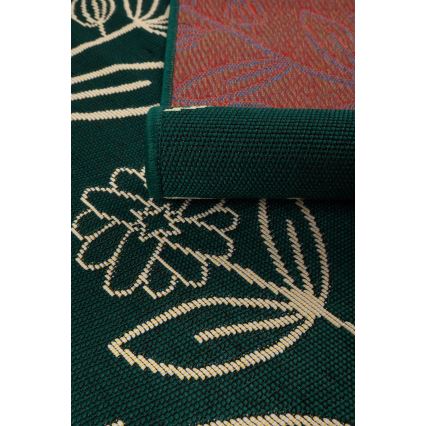 Buitentapijt JUNGLE 120x170 cm groen/bladmotief