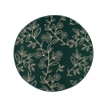 Buitenvloerkleed JUNGLE 135 cm, groen met bladmotief