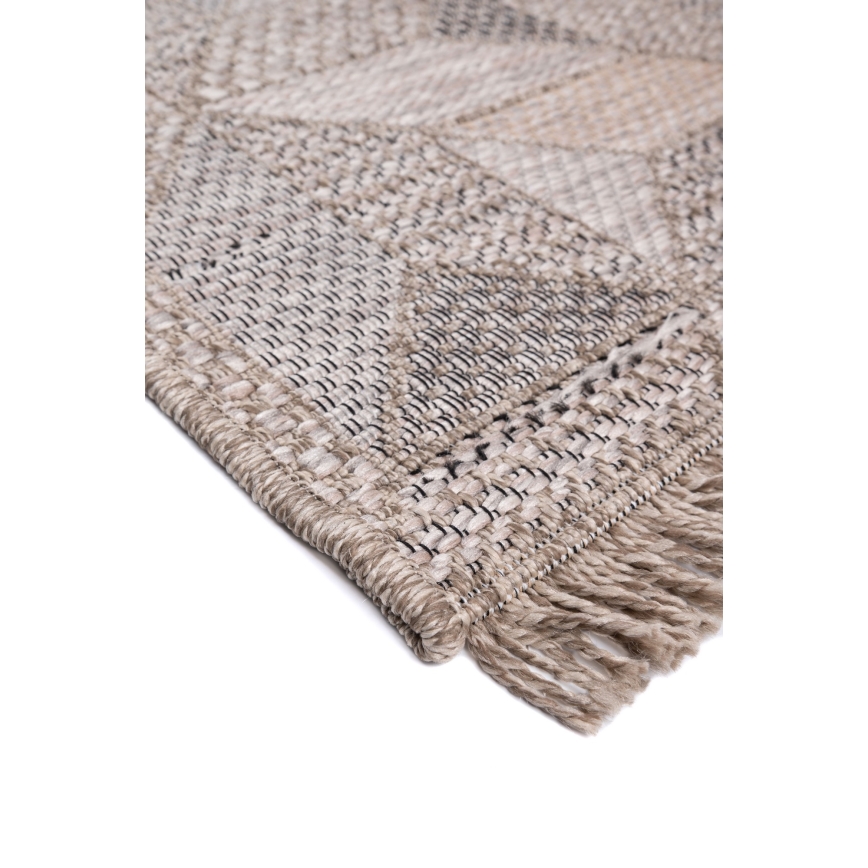 Buitenvloerkleed ORIA 160 x 220 cm grijs/beige