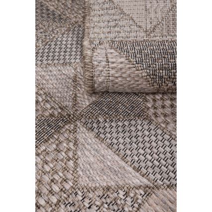 Buitenvloerkleed ORIA 160 x 220 cm grijs/beige