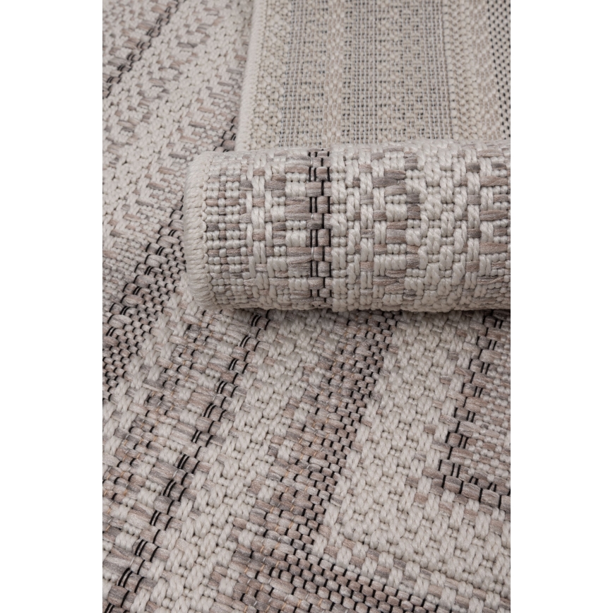 Buitenvloerkleed ORIA 70 x 140 cm grijs