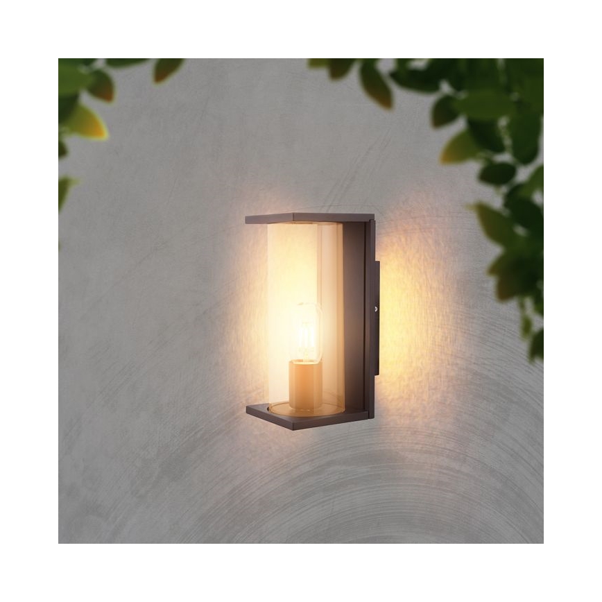 Buitenwandlamp 1xE27/60W/230V IP44 zwart