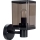Buitenwandlamp 1xE27/60W/230V IP44 zwart/rookbruin