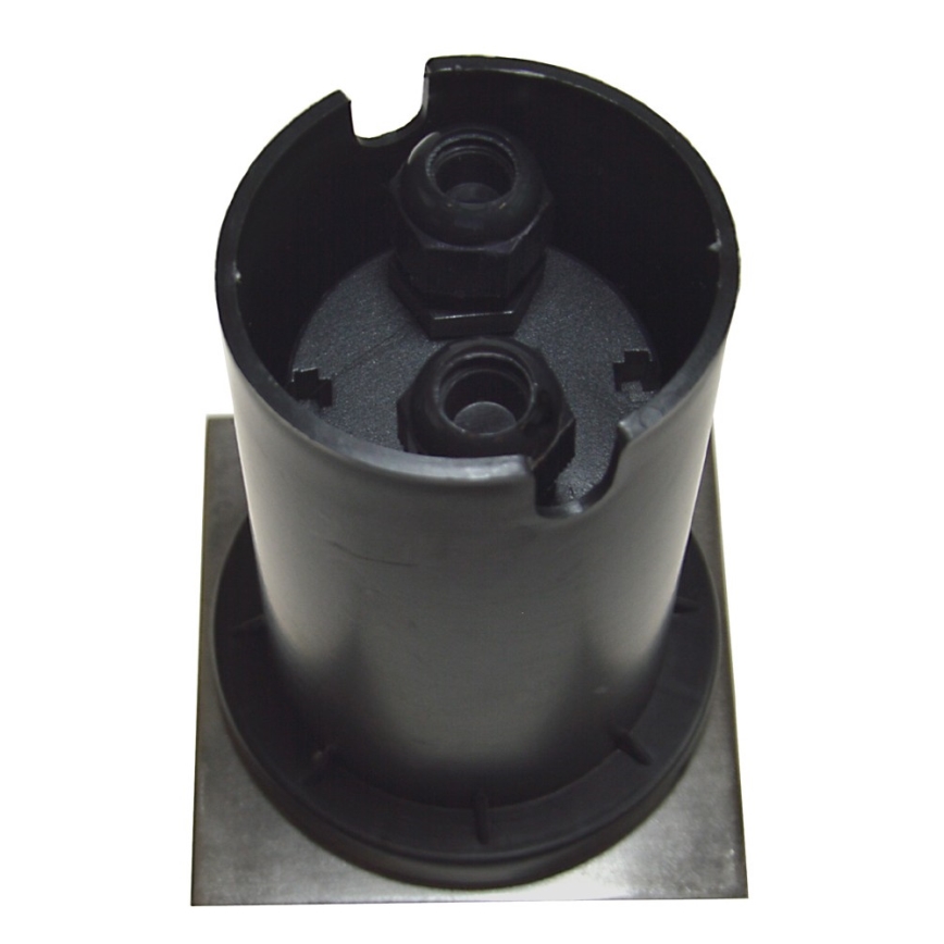 Buitenwandlamp 1xGU10/35W/230V IP44 mat chroom