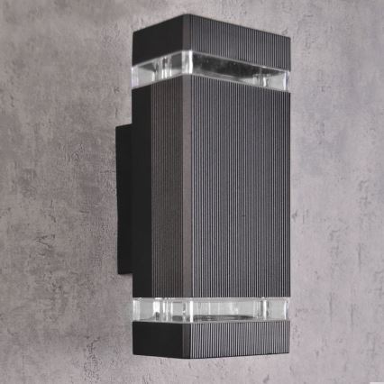 Buitenwandlamp GILBERT 2xGU10/10W/230V IP44