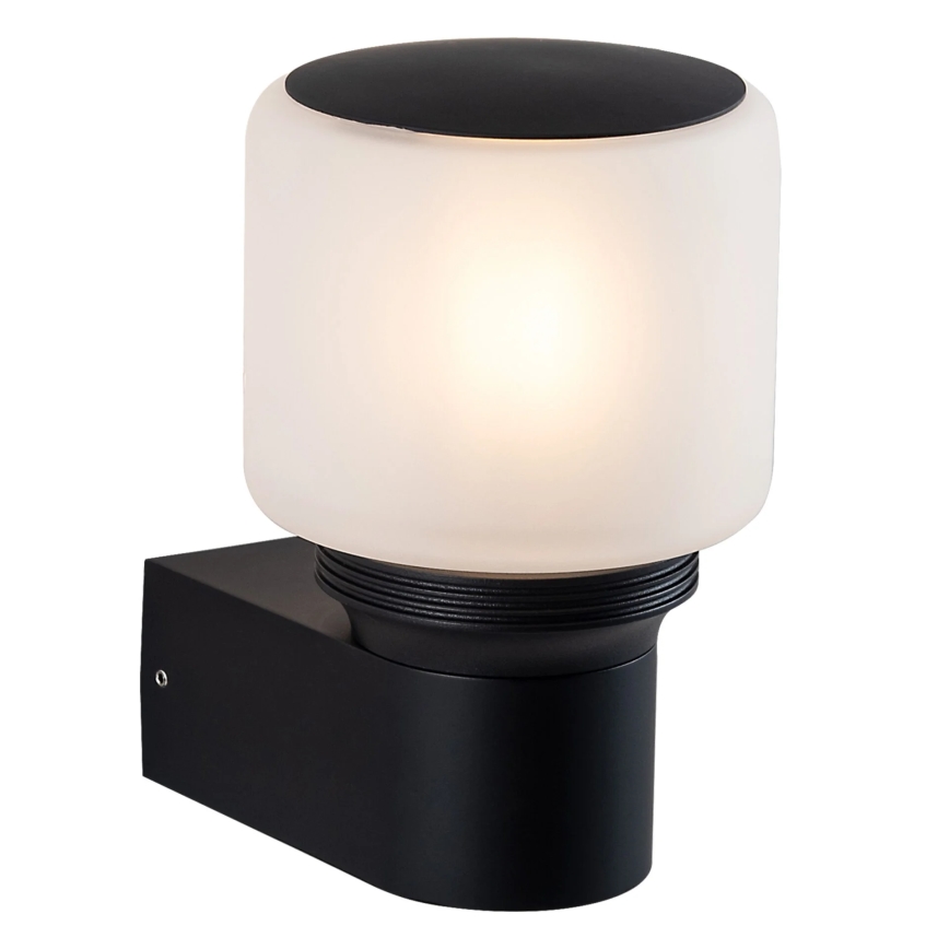 Buitenwandlamp MADRID 1xE27/12W/230V IP44 zwart