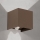 Buitenwandlamp met bewegings- en schemeringssensor CUBE-S LED/13W/230V IP54 bruin