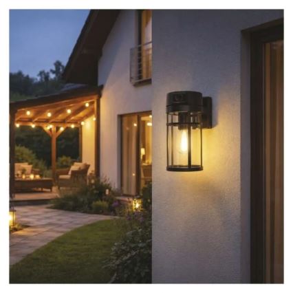 Buitenwandlamp met geïntegreerde camera GOSMART 1xE27/15W/230V Wi-Fi IP44