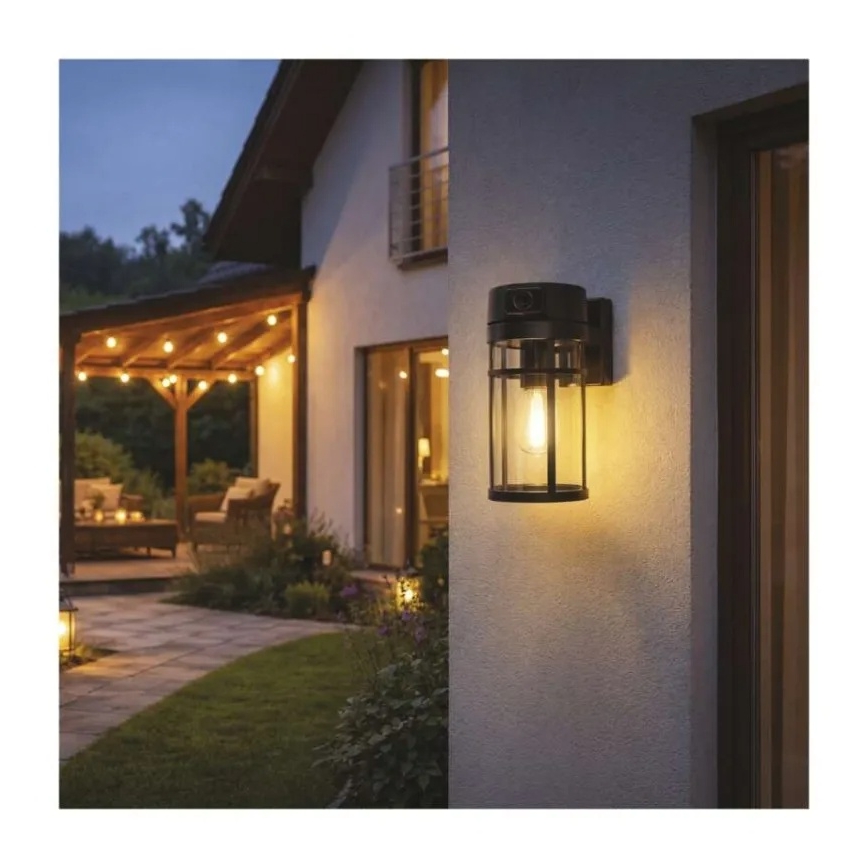 Buitenwandlamp met geïntegreerde camera GOSMART 1xE27/15W/230V Wi-Fi IP44
