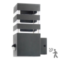 Buitenwandlamp met sensor TEKSAS 1xE27/12W/230V IP44 antraciet