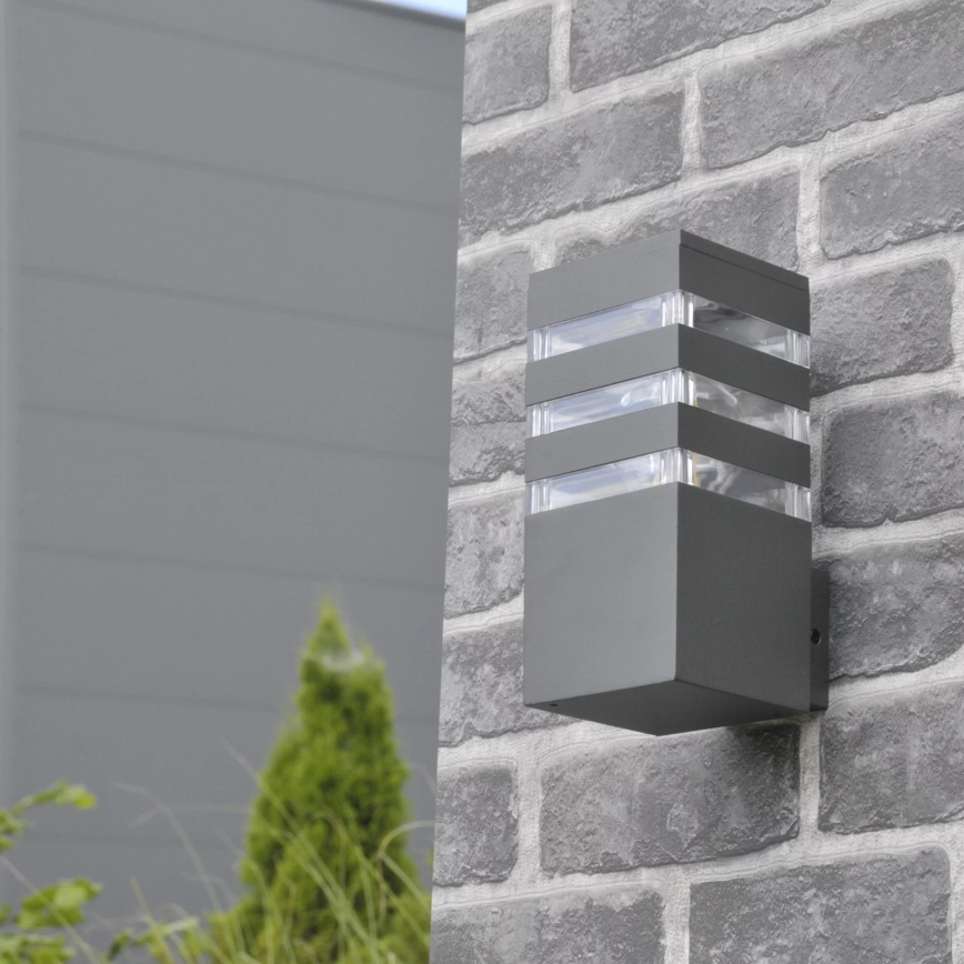 Buitenwandlamp TEKSAS 1xE27/12W/230V IP44 antraciet