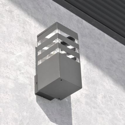 Buitenwandlamp TEKSAS 1xE27/12W/230V IP44 antraciet
