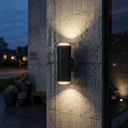 Buitenwandspot LANTHEA 2xGU10/11W/230V IP44 zwart