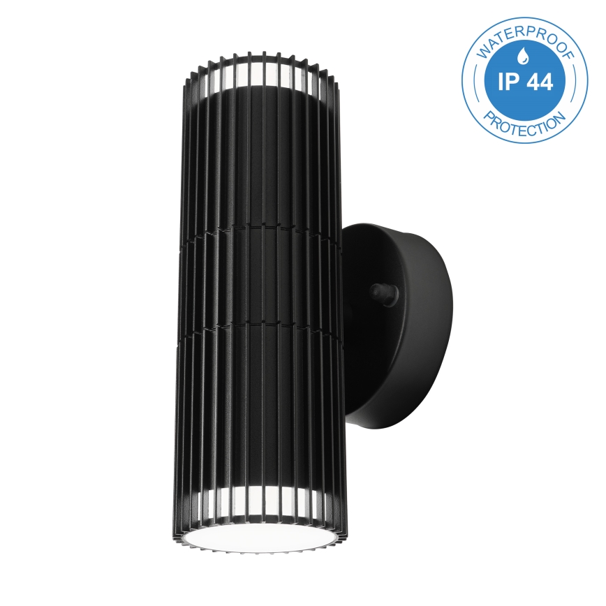 Buitenwandspot LANTHEA 2xGU10/11W/230V IP44 zwart