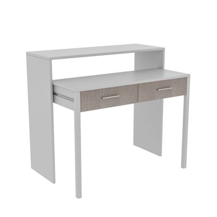 Bureau 88x99 cm wit/beige