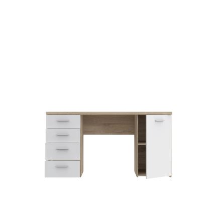 Bureau ARENO wit/sonoma-eik