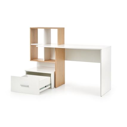Bureau GORA eiken/wit