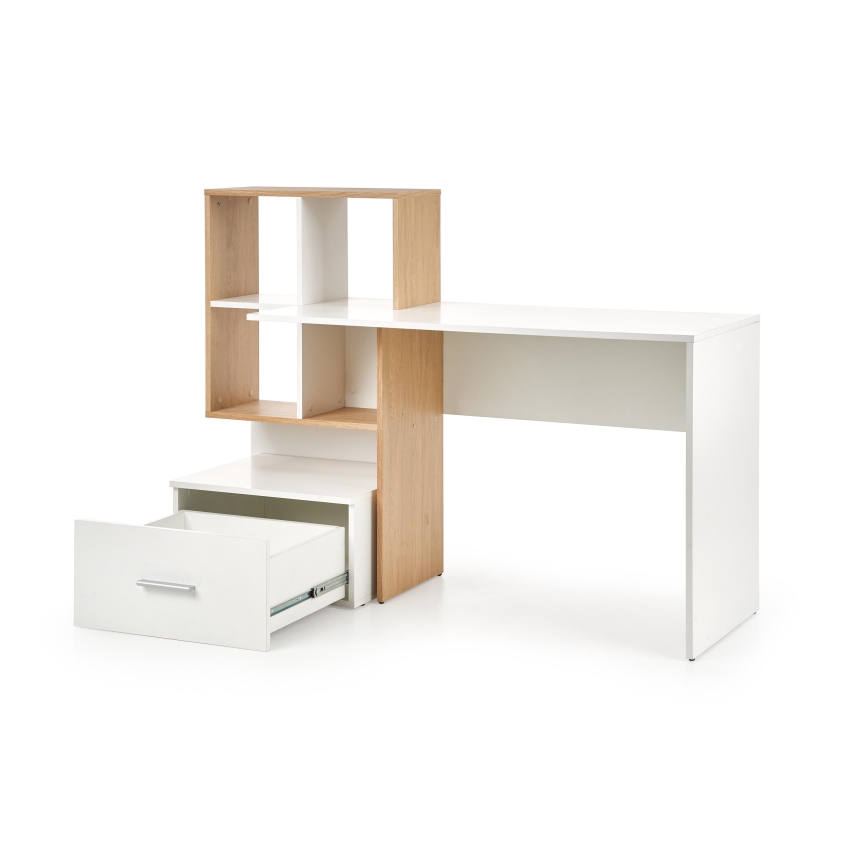 Bureau GORA eiken/wit