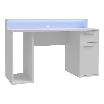 Bureau IVAR met LED-achtergrondverlichting, wit