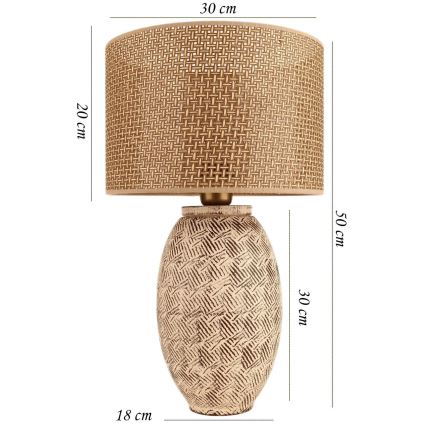 Bureau lamp RAMZES 1xE27/40W/230V beige