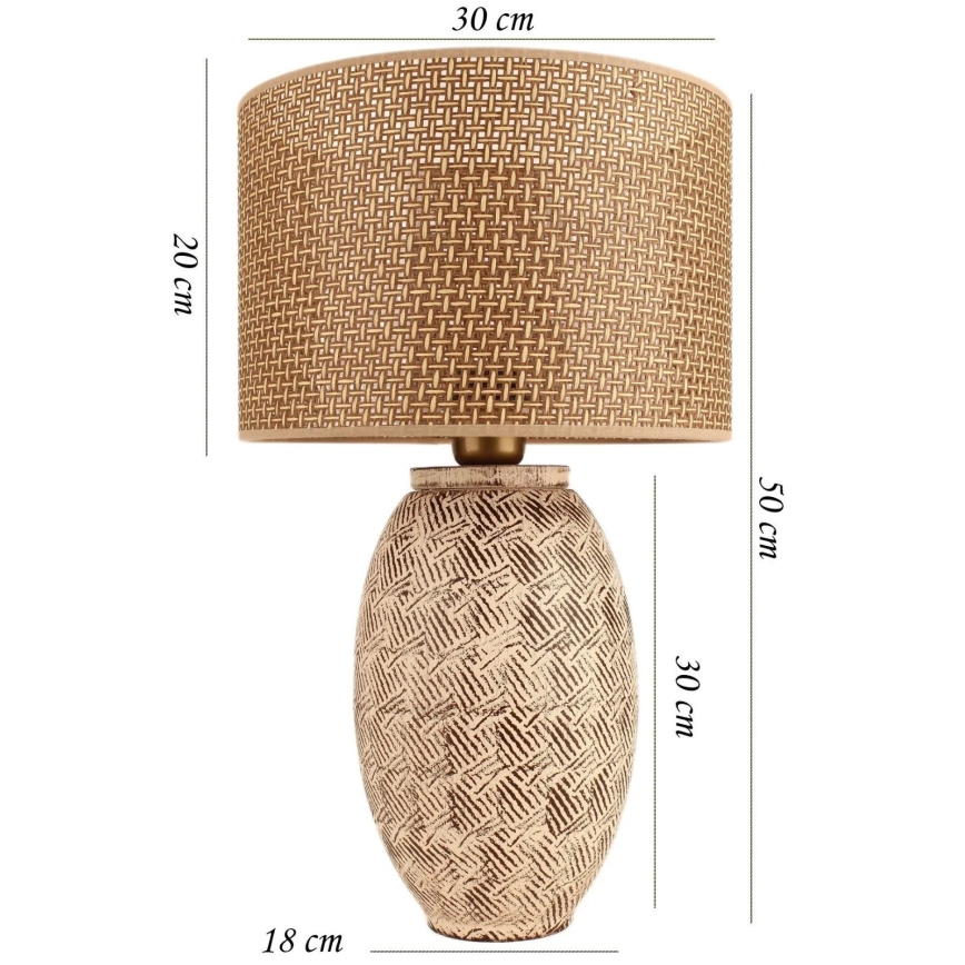 Bureau lamp RAMZES 1xE27/40W/230V beige