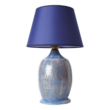 Bureau lamp RAMZES 1xE27/40W/230V blauw