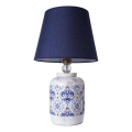 Bureau lamp RAMZES 1xE27/40W/230V blauw/wit