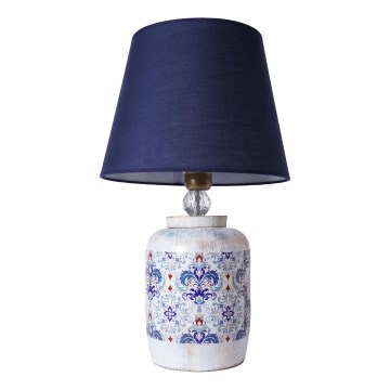 Bureau lamp RAMZES 1xE27/40W/230V blauw/wit