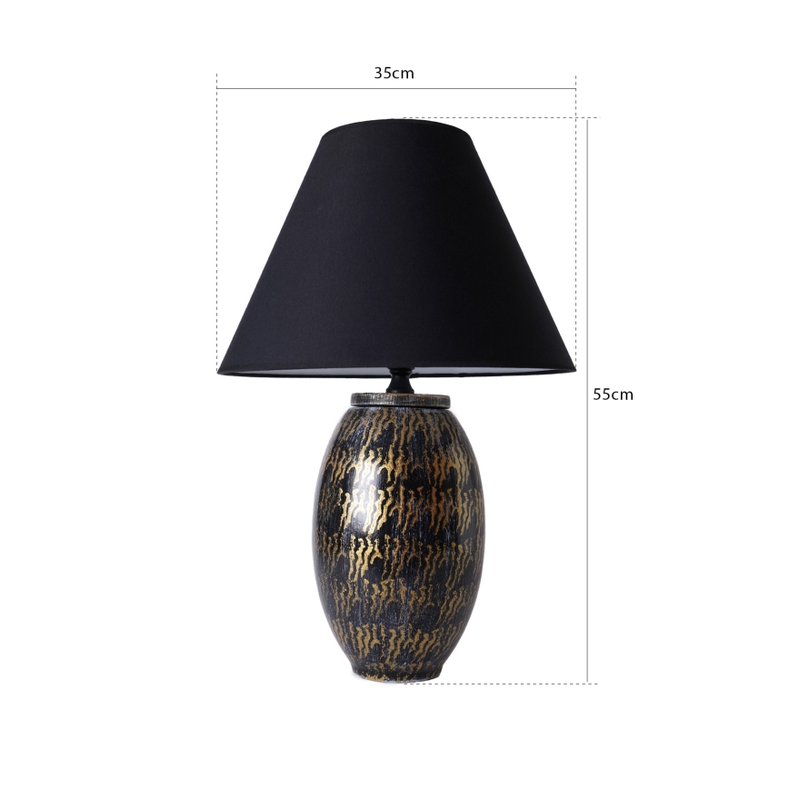 Bureau lamp RAMZES 1xE27/40W/230V zwart