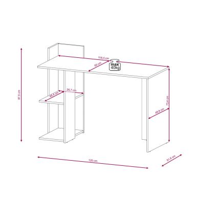 Bureau MARLO, artisan eiken/antraciet