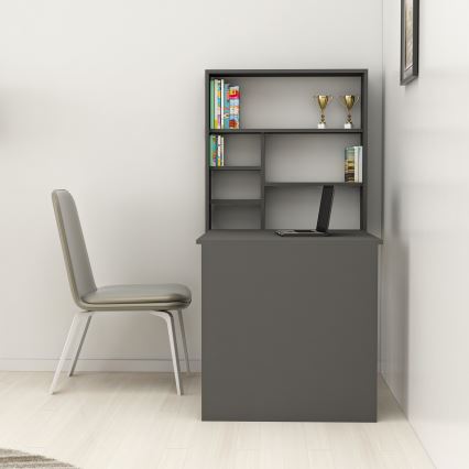 Bureau met Plank SEDIR 154,2x90 cm antraciet