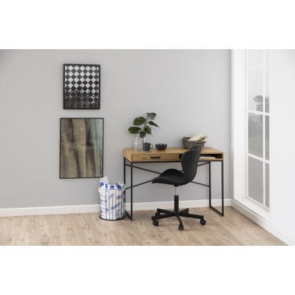 Bureau SARON eik/zwart